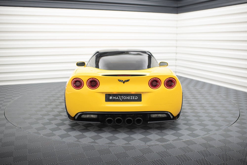 Chevrolet Corvette C6 04-13 kiiltävän mustat takapuskurin kulmapalat ...