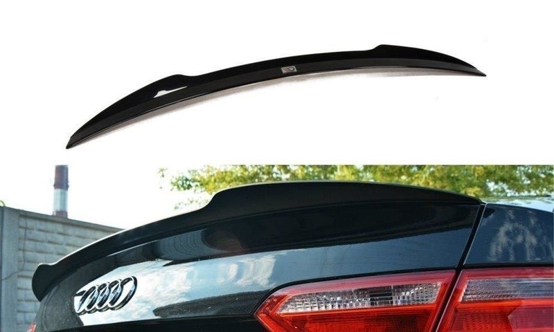 Audi A5 coupe 07-16 takaspoileri kiilt&auml;v&auml;n musta Maxton Design