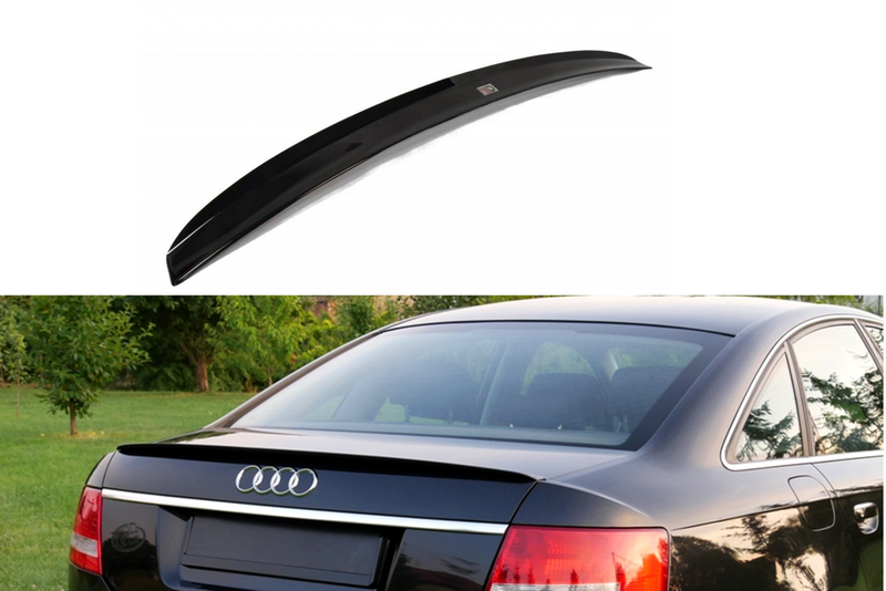 Audi A6 C6 04-08 sedan kiilt&auml;v&auml;n musta takaspoileri Maxton Design