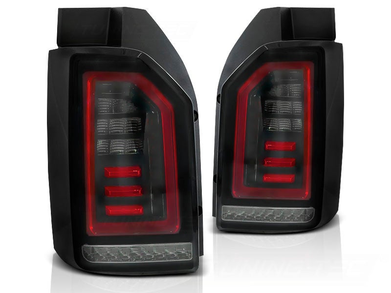 Volkswagen Transporter T6 2015-> led bar smoke tummat / punaiset takavalot.