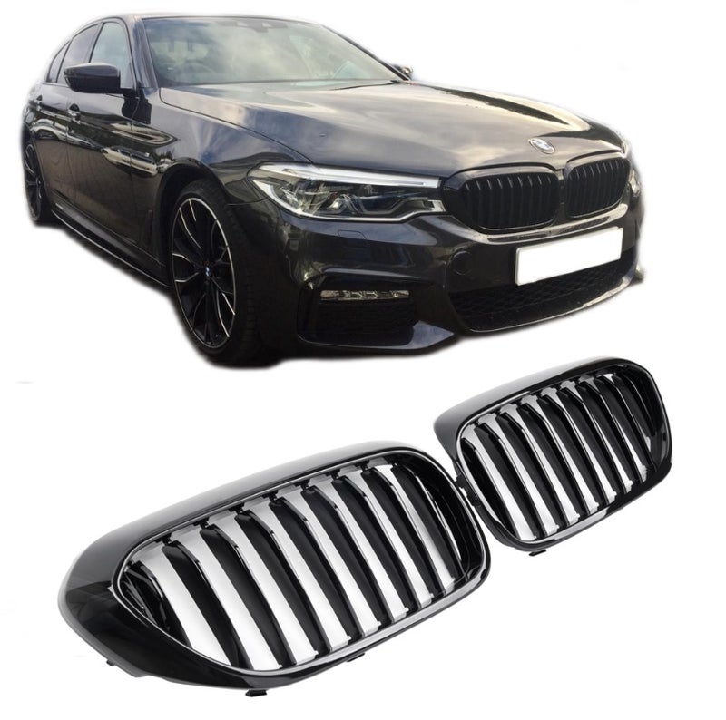BMW G30 G31 17-20 kiilt&auml;v&auml;n mustat M-Performance look munuaiset